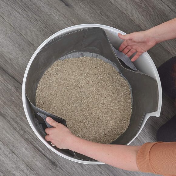 Reusable Cat Litter Box Liners 3-Pack Leak Proof with Handles Velcro Fits 17"x9" - Picture 5 of 8